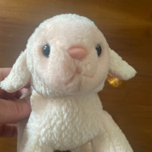 Ty Beanie Baby -  Ewey the Lamb Frowning Style Number #4219 - Picture 3 of 8